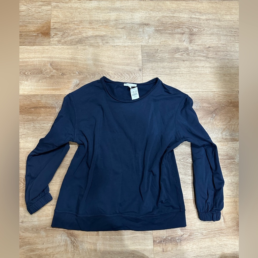 Navy Blue crewneck cotton sweater